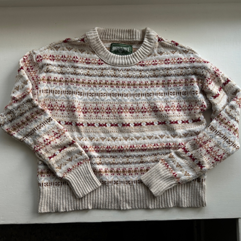 American Eagle Fair Isle Sweater XS